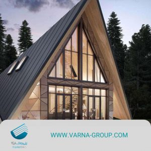 پوشش سقف چوبی ویلا