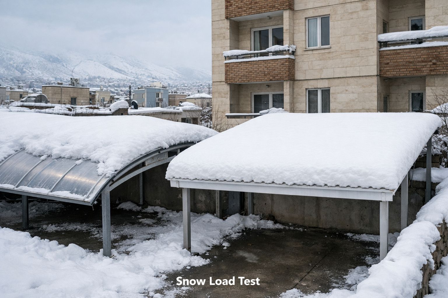 سقف پارکینگ پلیکربنات یا یو پی وی سی