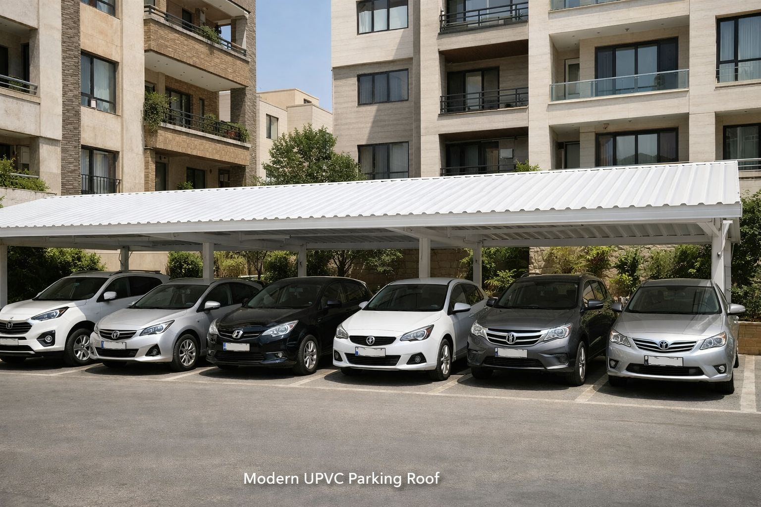 سقف پارکینگ پلی‌کربنات یا یو پی وی سی؟ مقایسه فنی، قیمتی و دوام واقعی در اقلیم ایران