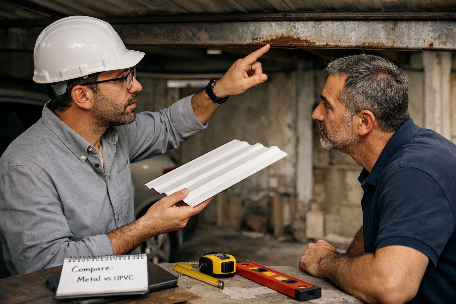 سقف پارکینگ فلزی یا سبک