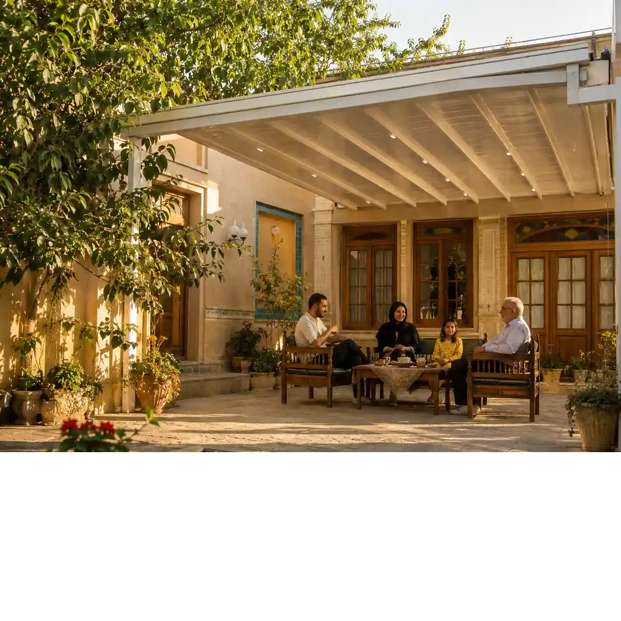 سایبان حیاط Upvc
