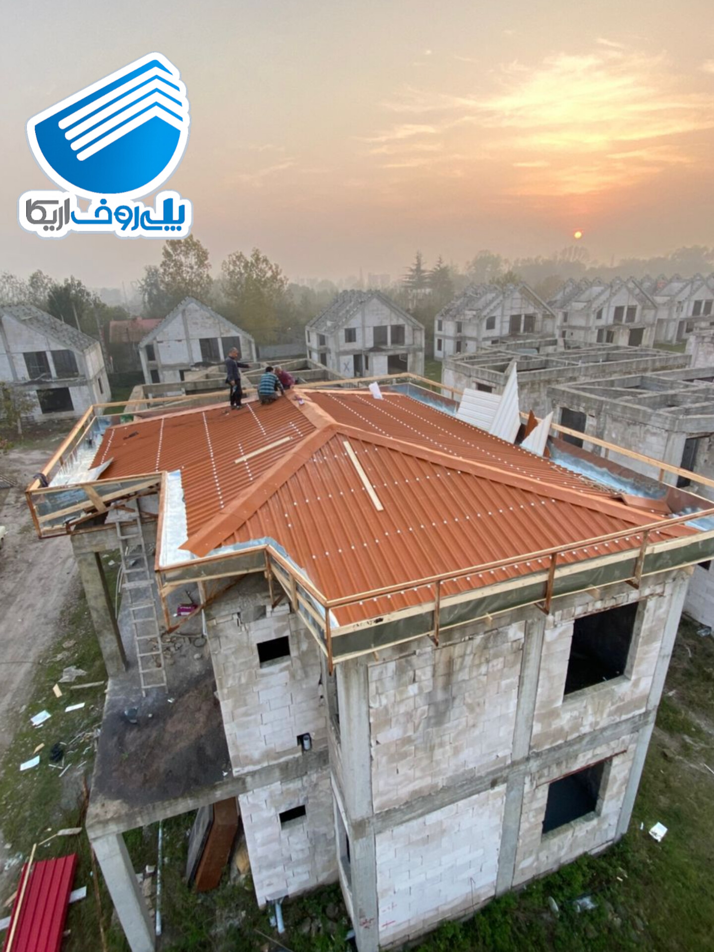 اجرای سقف شرکت عمرانی سهند ساران پویا در بندر انزلی | پروژه ۲۷۰ متری