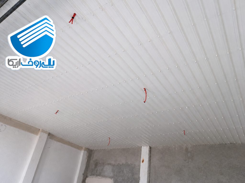 اجرای سقف شرکت میگو صدر دریا در شهرک صنعتی بابلسر | پروژه ۱۴۰۰ متری